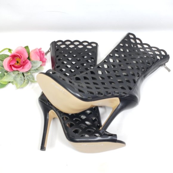 HeartSoul Lattice Cutout Boots New, 7.5 - Picture 16 of 16